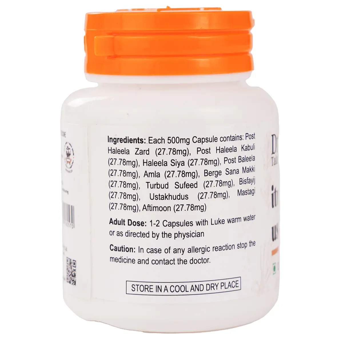 Dr. Talat's Itrifal Ustukhuddus Capsules Veg - Image 3