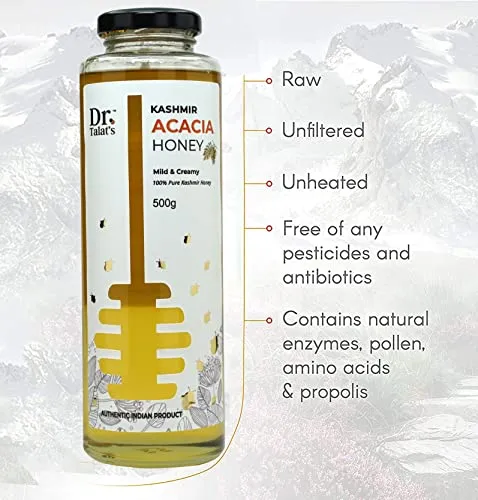 Dr. Talat's Premium Kashmir 100% Pure and Unprocessed Original Kashmir Acacia Honey - Image 4