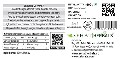 Dr. Talat's Premium Kashmir 100% Pure and Unprocessed Original Kashmir Acacia Honey - Image 6