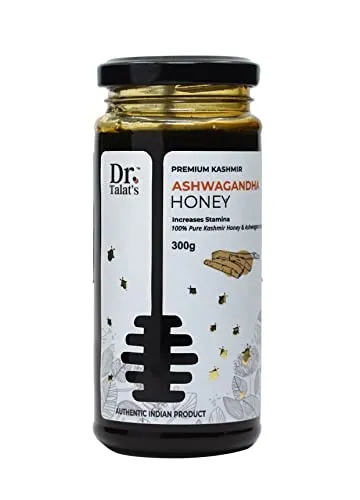 Dr. Talat's Premium Kashmir 100% Pure and Unprocessed Original Kashmir Honey (Ashwagandha Honey)