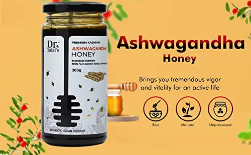 Dr. Talat's Premium Kashmir 100% Pure and Unprocessed Original Kashmir Honey (Ashwagandha Honey) - Image 2