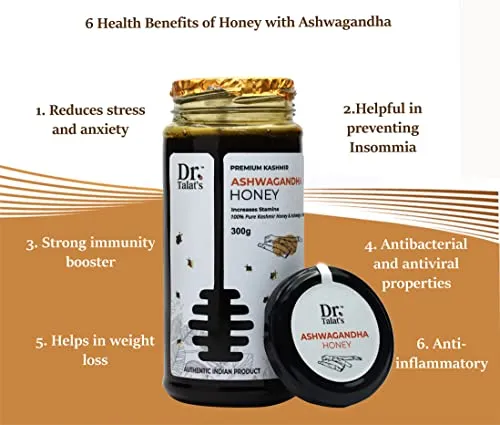 Dr. Talat's Premium Kashmir 100% Pure and Unprocessed Original Kashmir Honey (Ashwagandha Honey) - Image 4