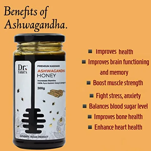 Dr. Talat's Premium Kashmir 100% Pure and Unprocessed Original Kashmir Honey (Ashwagandha Honey) - Image 5