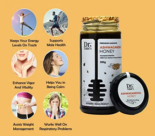 Dr. Talat's Premium Kashmir 100% Pure and Unprocessed Original Kashmir Honey (Ashwagandha Honey) - Image 6