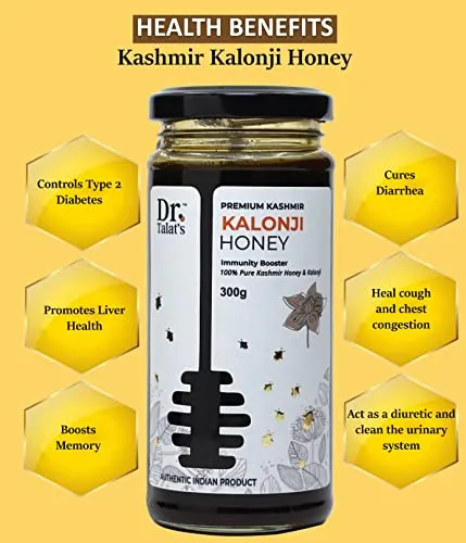 Dr. Talat's Premium Kashmir 100% Pure and Unprocessed Original Kashmir Honey (Kalonji Honey) - Image 3