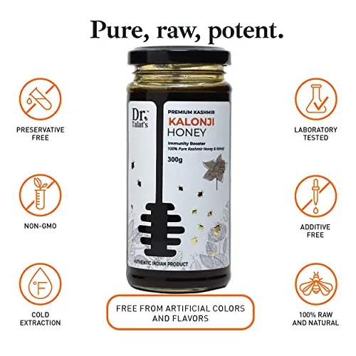 Dr. Talat's Premium Kashmir 100% Pure and Unprocessed Original Kashmir Honey (Kalonji Honey) - Image 5