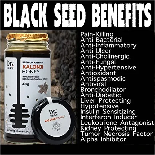 Dr. Talat's Premium Kashmir 100% Pure and Unprocessed Original Kashmir Honey (Kalonji Honey) - Image 6