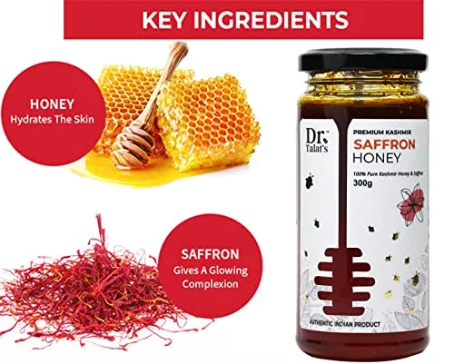 Dr. Talat's Premium Kashmir 100% Pure and Unprocessed Original Kashmir Honey (Saffron honey) - Image 3