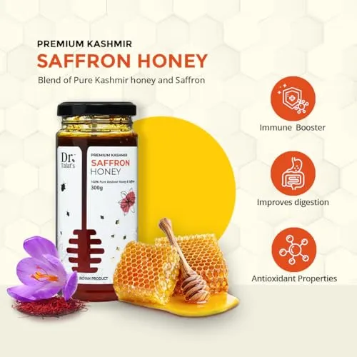 Dr. Talat's Premium Kashmir 100% Pure and Unprocessed Original Kashmir Honey (Saffron honey) - Image 4