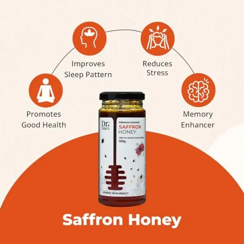 Dr. Talat's Premium Kashmir 100% Pure and Unprocessed Original Kashmir Honey (Saffron honey) - Image 5