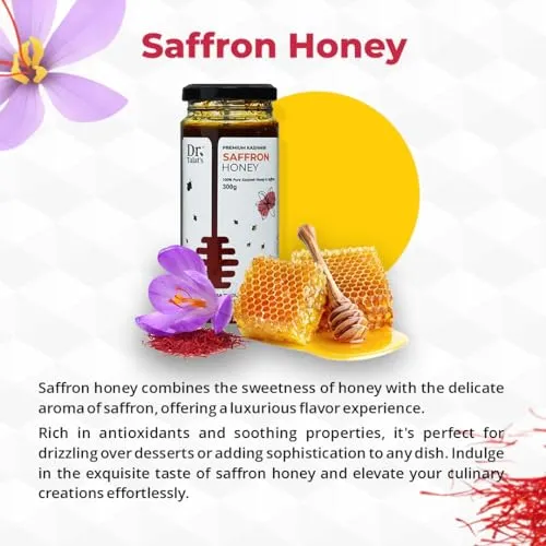 Dr. Talat's Premium Kashmir 100% Pure and Unprocessed Original Kashmir Honey (Saffron honey) - Image 6