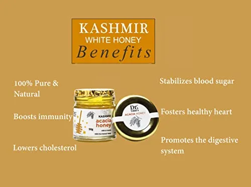 Dr. Talat's Premium Kashmir Honey 100% Pure Raw and Unprocessed Original Kashmir Honey (Acacia Honey) - Image 2