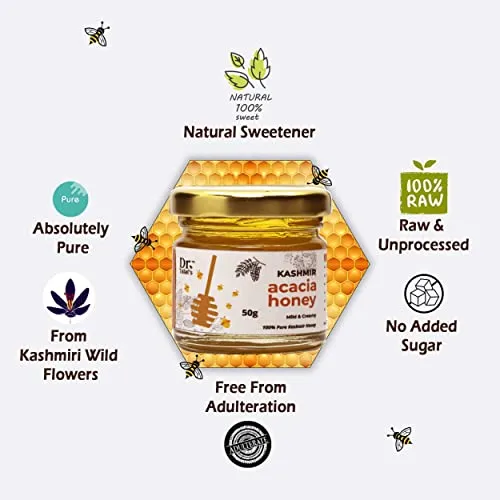 Dr. Talat's Premium Kashmir Honey 100% Pure Raw and Unprocessed Original Kashmir Honey (Acacia Honey) - Image 3
