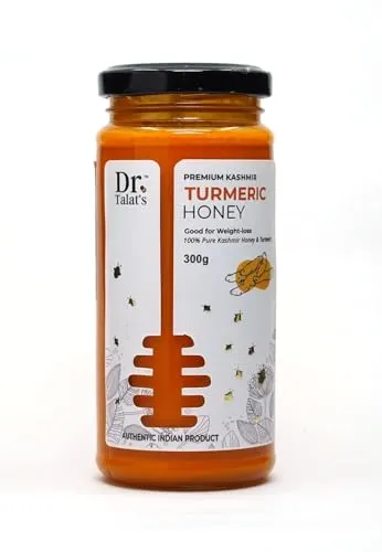 Dr. Talat's Premium Turmeric Honey 100 Pure Raw And Unprocessed Original Kashmir Honey (turmeric Honey)