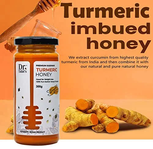 Dr. Talat's Premium Turmeric Honey 100% Pure Raw and Unprocessed Original Kashmir Honey (Turmeric Honey) - Image 5