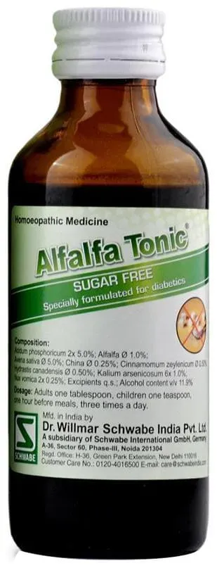Dr. Willmar Schwabe India Alfalfa Tonic Homeopathic Medicine Sugar Free - Image 2