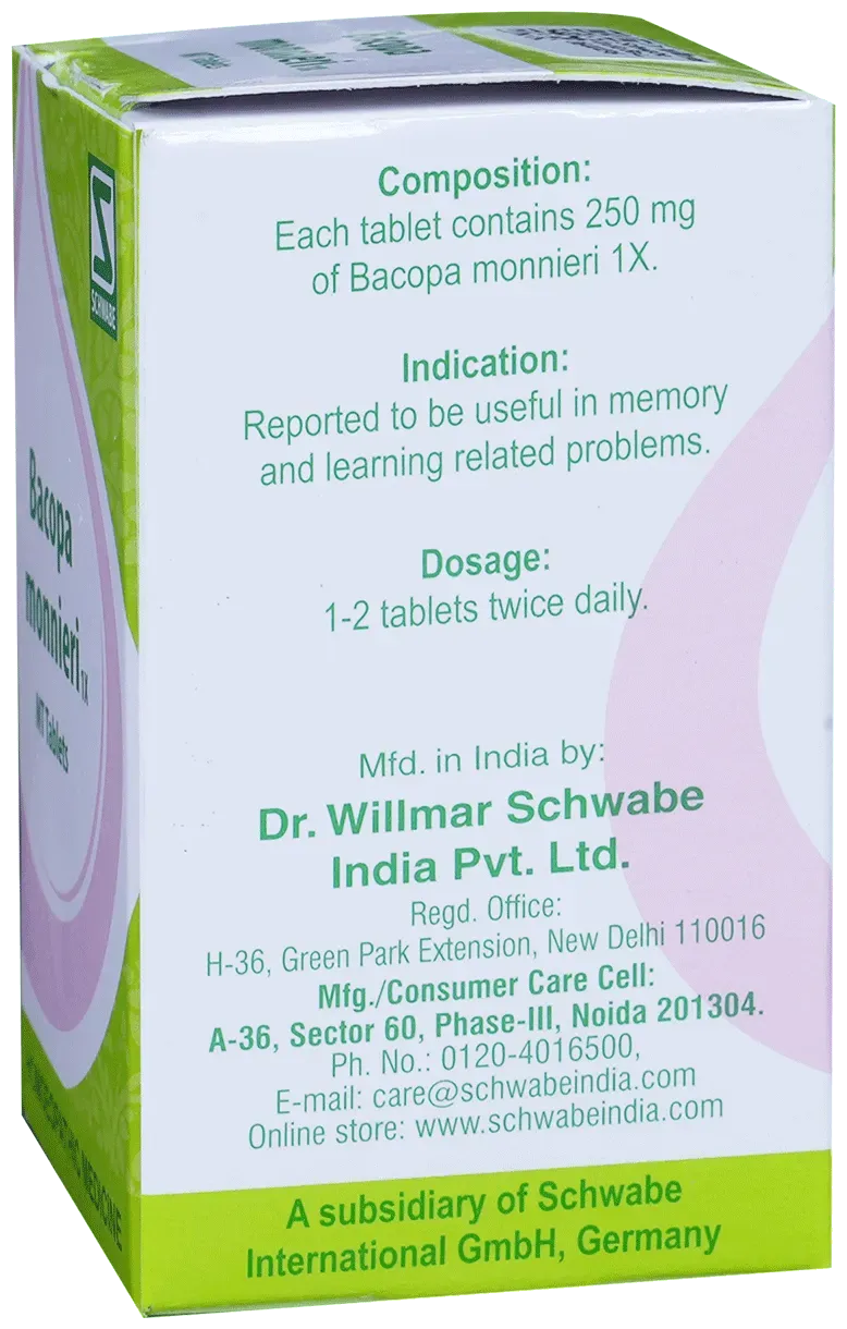 Dr. Willmar Schwabe India Bacopa Monnieri Tablet 1X