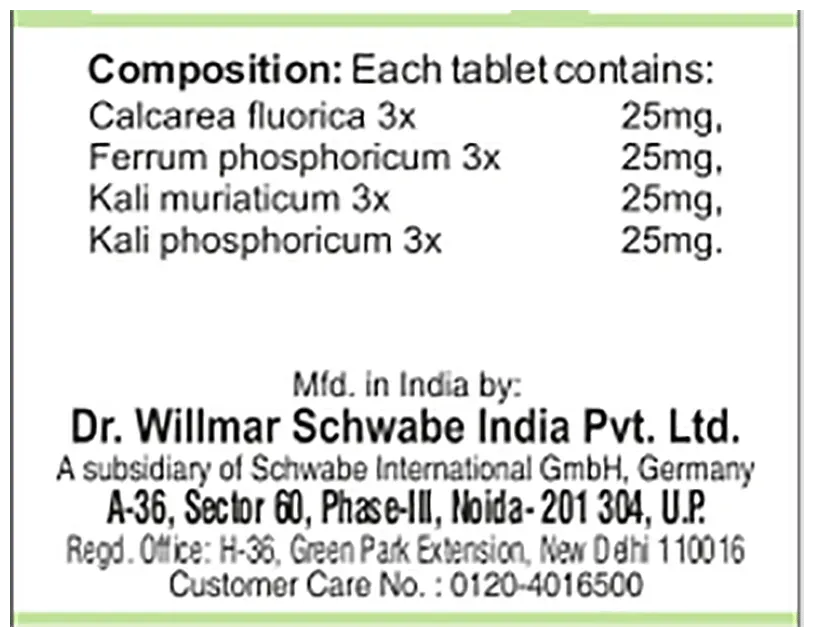 Dr. Willmar Schwabe India Bio-Combination 17 (BC 17) Tablet - Image 8