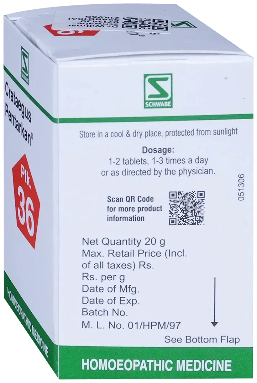 Dr. Willmar Schwabe India Crataegus Pentarkan Tablet