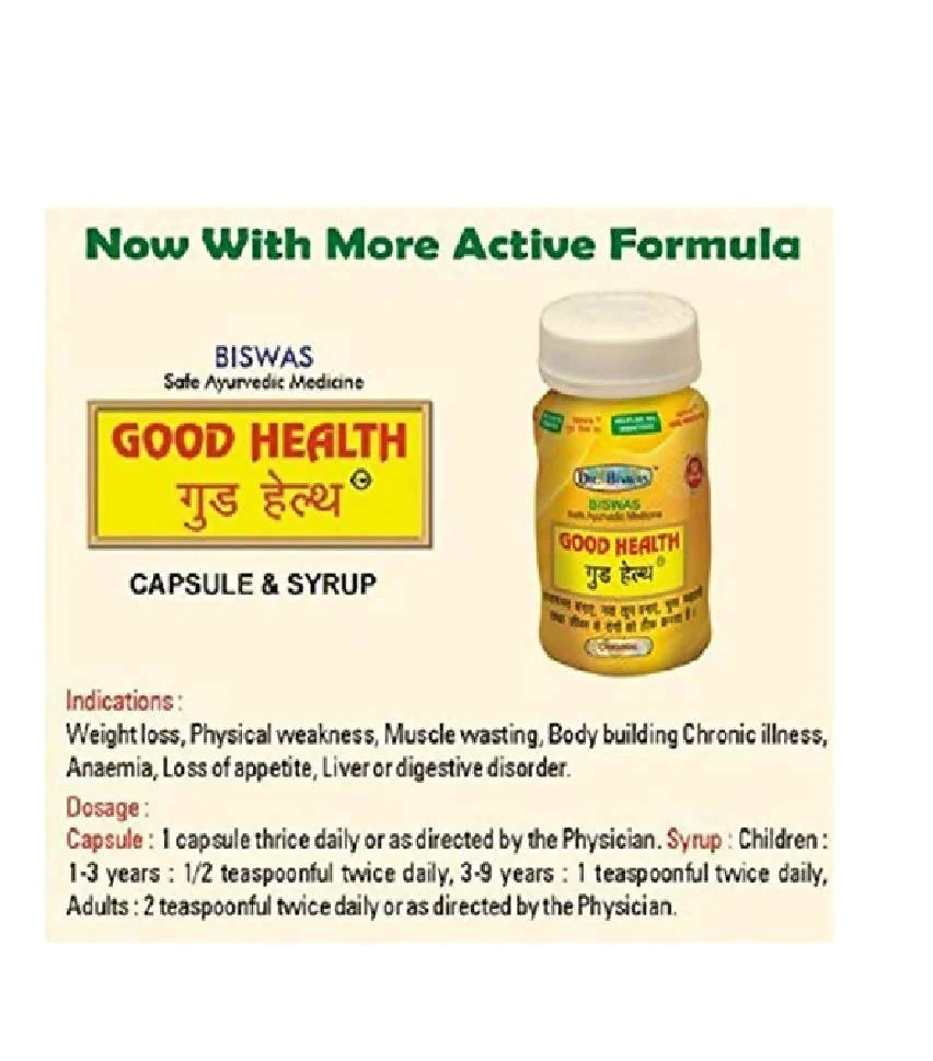 Dr. Biswas Ayurvedic Good Health Capsules - Image 3