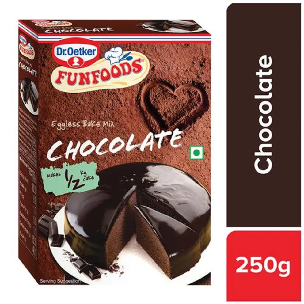 Dr. Oetker FunFoods Eggless Bake Mix Chocolate Dr. Oetker FunFoods Eggless Bake Mix Chocolate--250 g