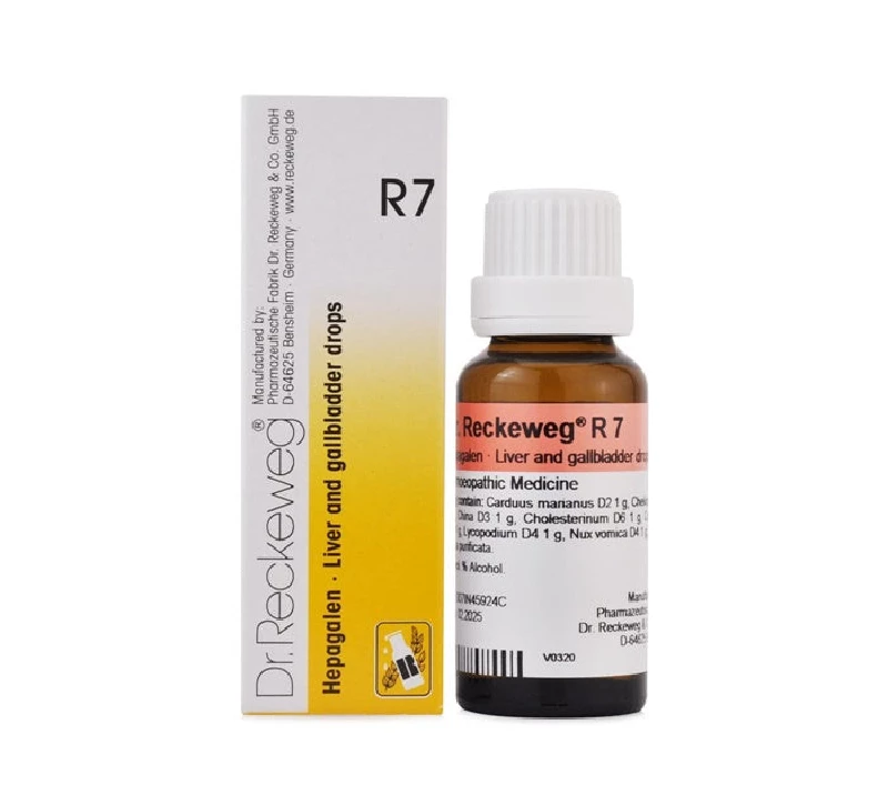 Dr. Reckeweg R7 Liver And Gallbladder Drops | Homeopathic Digestive Support | Natural Liver Care Tonic-1