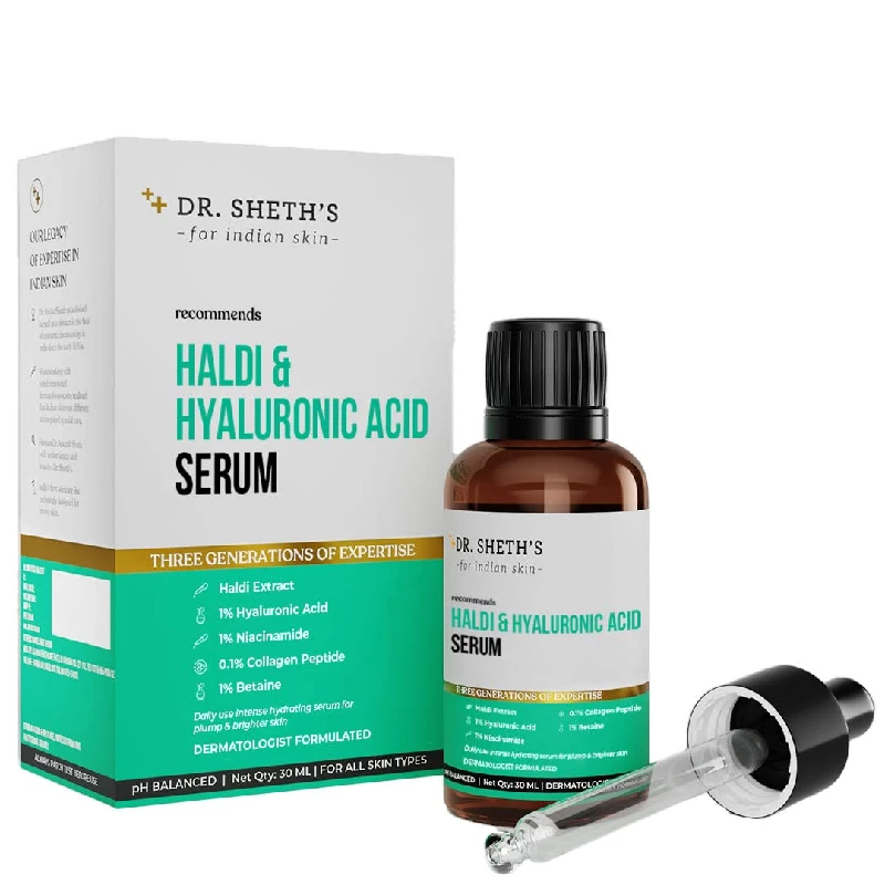 Dr. Sheth's Haldi & Hyaluronic Acid Face Serum Dr. Sheth's Haldi & Hyaluronic Acid Face Serum-Pack Size-30 ml