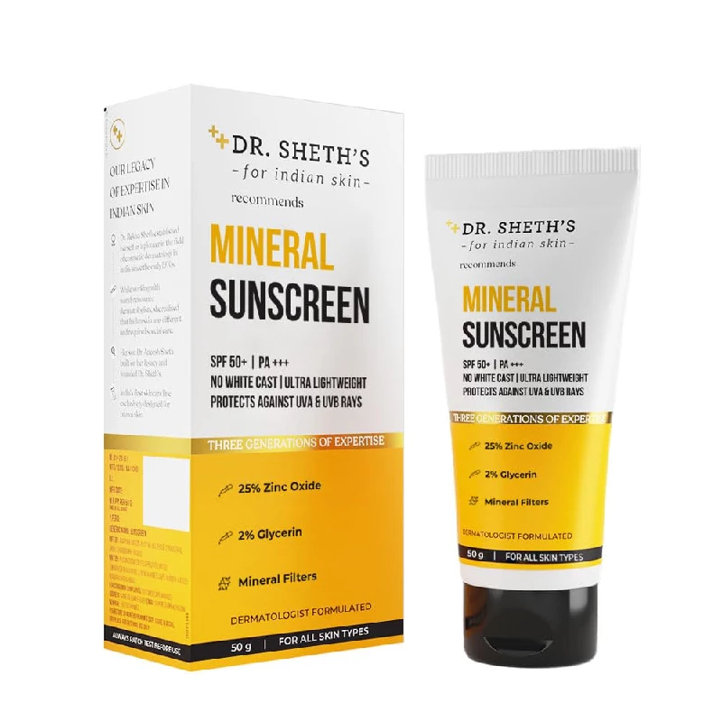 Dr. Sheth's Mineral Sunscreen Dr. Sheth's Mineral Sunscreen-Pack Size-50 g