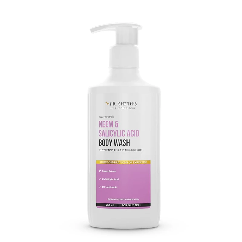 Dr. Sheth's Neem & Salicylic Acid Body Wash for Body Acne Dr. Sheth's Neem & Salicylic Acid Body Wash for Body Acne-Pack Size-250 ml