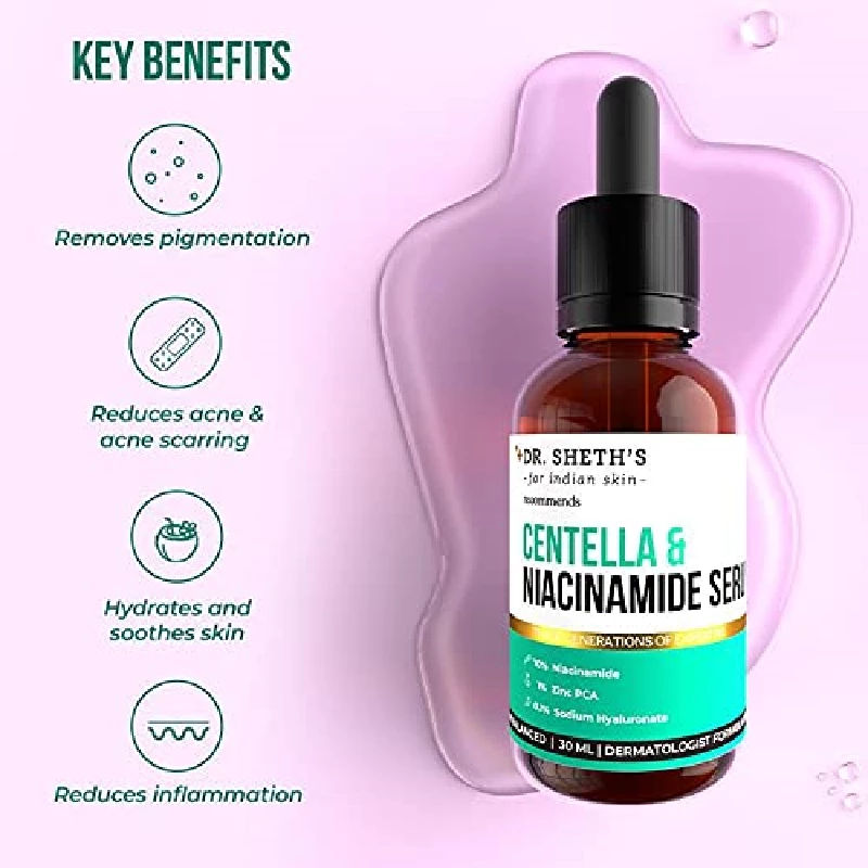 Dr. Sheth's Centella & Niacinamide Face Serum - Image 3