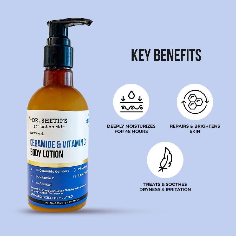 Dr. Sheth's Ceramide & Vitamin C Body Lotion - Image 2