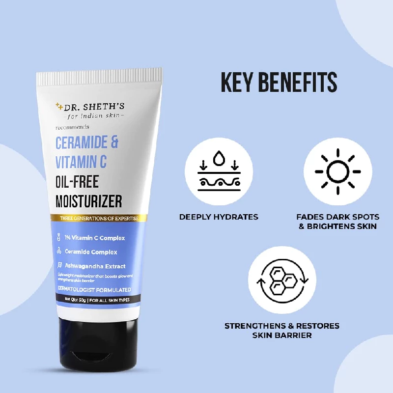 Dr. Sheth's Ceramide & Vitamin C Oil-Free Moisturizer - Image 2