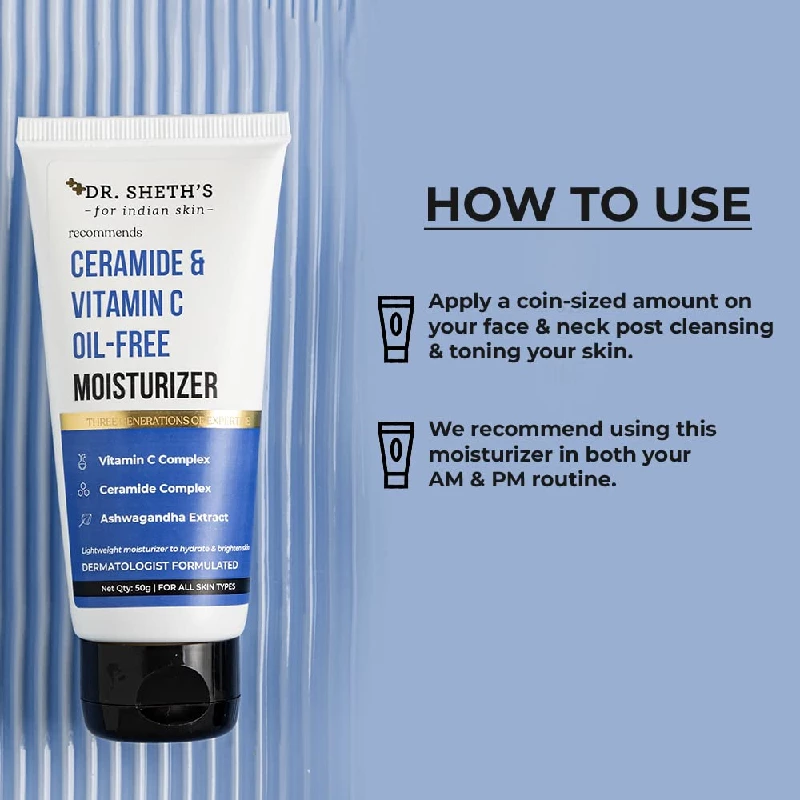 Dr. Sheth's Ceramide & Vitamin C Oil-Free Moisturizer - Image 4