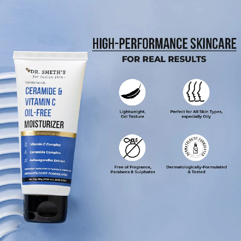 Dr. Sheth's Ceramide & Vitamin C Oil-Free Moisturizer - Image 5