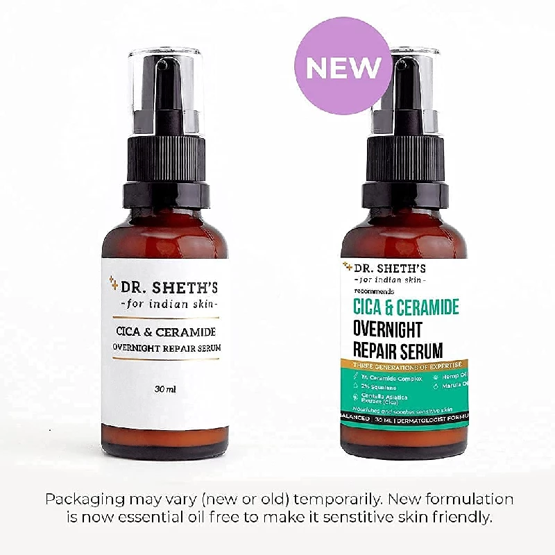 Dr. Sheth's Cica & Ceramide Overnight Repair Face Serum - Image 2