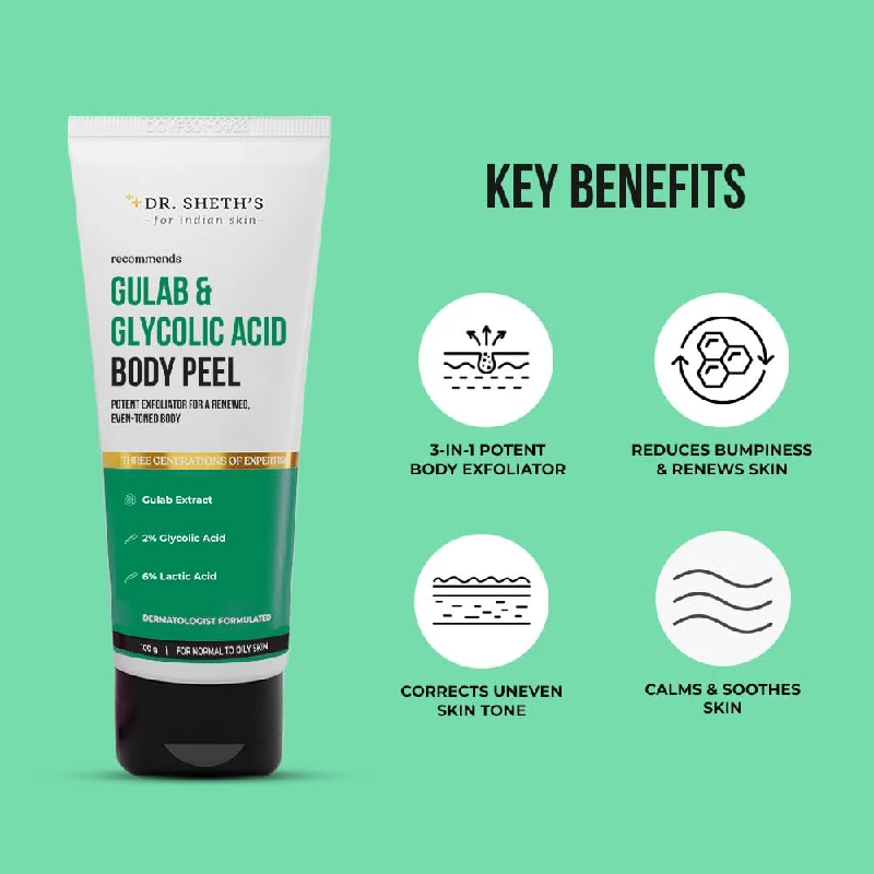 Dr. Sheth's Gulab & Glycolic Acid Body Peel - Image 2
