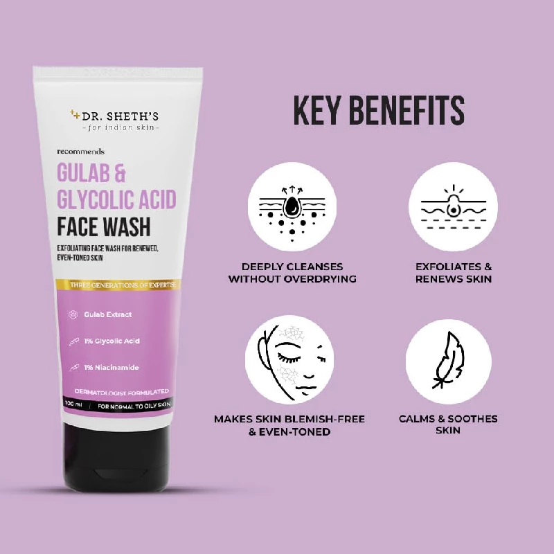 Dr. Sheth's Gulab & Glycolic Acid Face Wash - Image 3