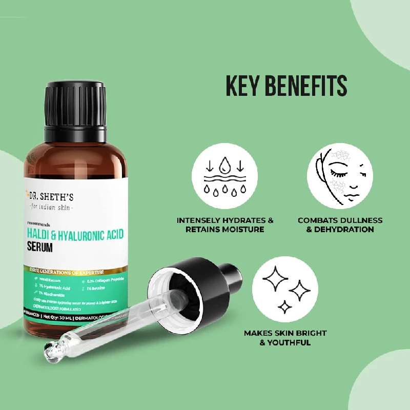 Dr. Sheth's Haldi & Hyaluronic Acid Face Serum - Image 2