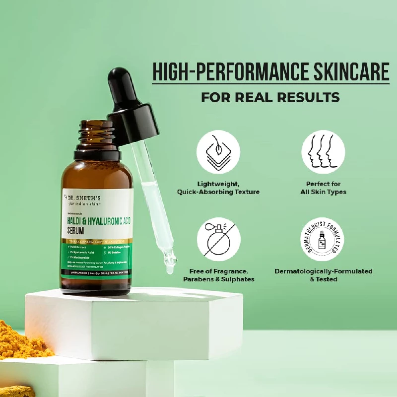 Dr. Sheth's Haldi & Hyaluronic Acid Face Serum - Image 5