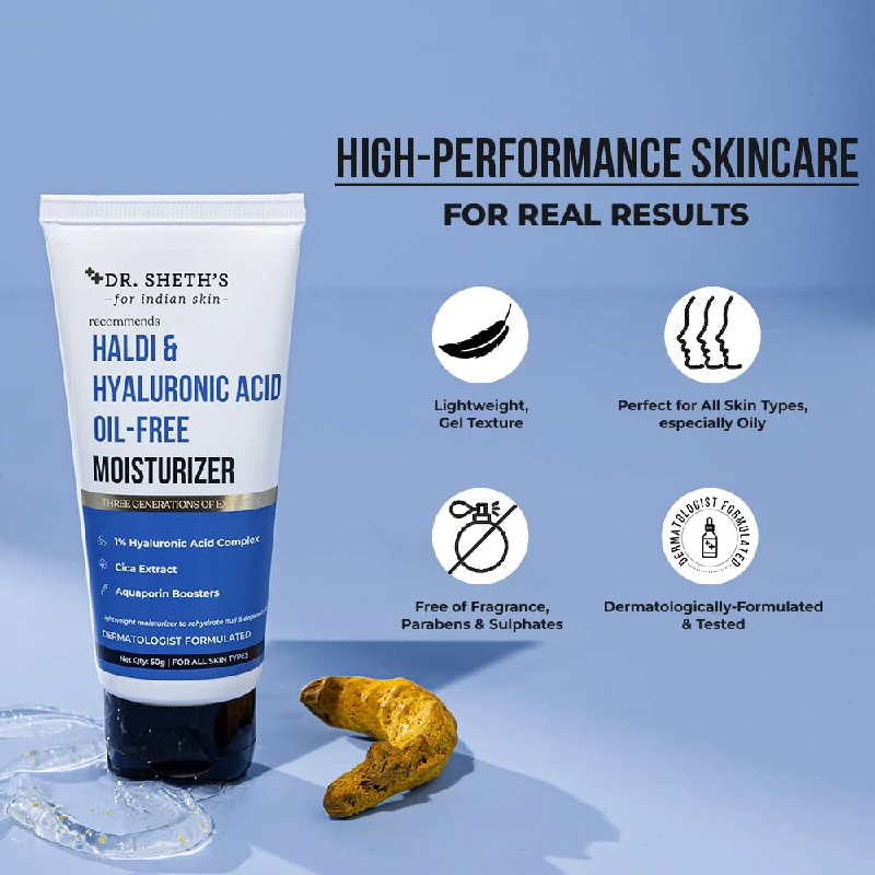 Dr. Sheth's Haldi & Hyaluronic Acid Oil-Free Moisturizer - Image 5