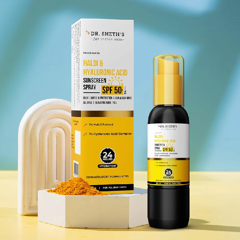 Dr. Sheth's Haldi & Hyaluronic Acid Sunscreen Spray - Image 4