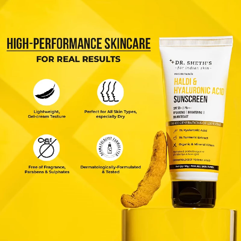 Dr. Sheth's Haldi & Hyaluronic Acid Sunscreen - Image 5