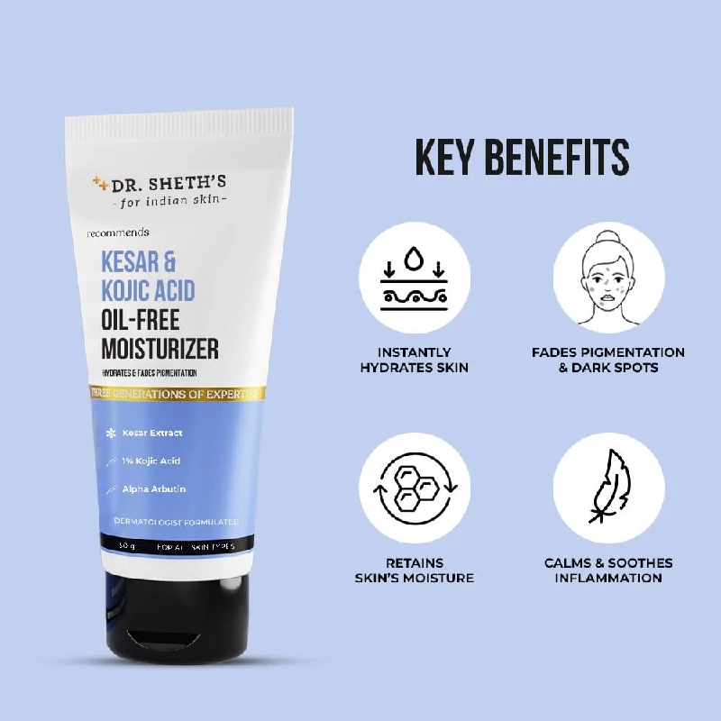 Dr. Sheth's Kesar & Kojic Acid Oil-Free Moisturizer - Image 3