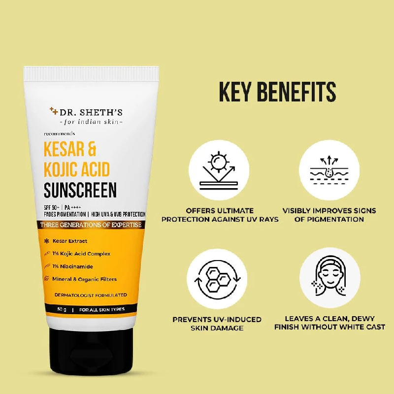 Dr. Sheth's Kesar & Kojic Acid Sunscreen - Image 3