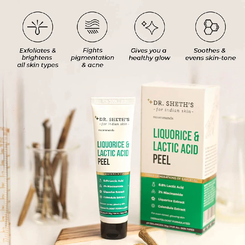 Dr. Sheth's Liquorice & Lactic Acid Chemical Peel - Image 2