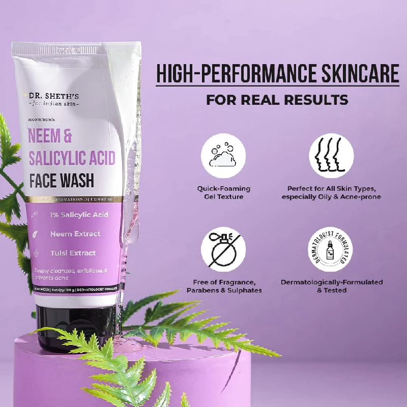 Dr. Sheth's Neem & Salicylic Acid Face Wash - Image 5