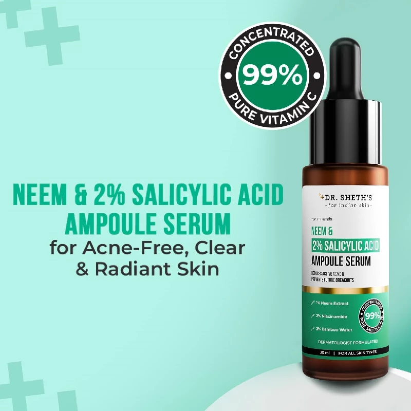 Dr. Sheth's Neem & Salicylic Acid Serum - Image 2