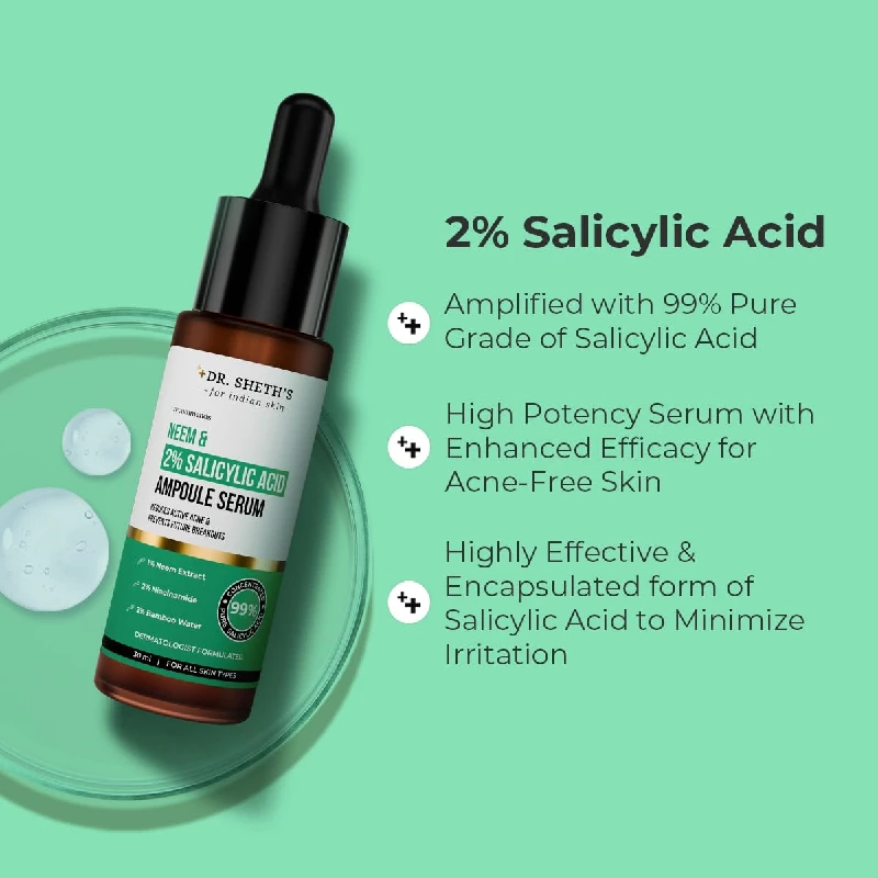 Dr. Sheth's Neem & Salicylic Acid Serum - Image 3