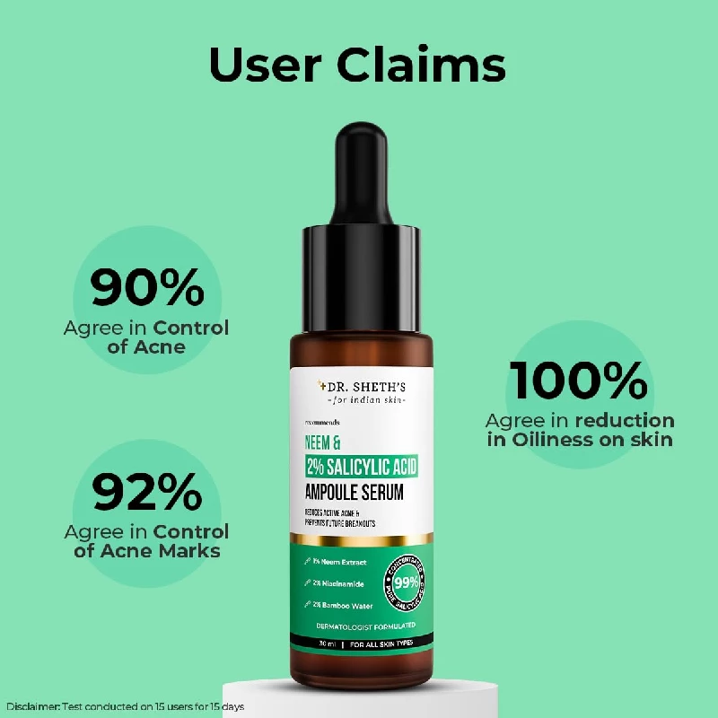 Dr. Sheth's Neem & Salicylic Acid Serum - Image 6