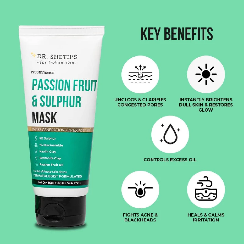 Dr. Sheth's Passion Fruit & Sulphur Mask - Image 2
